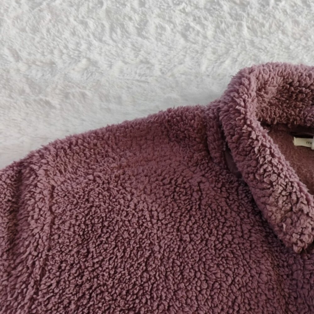 Maurices Button Down Sherpa Shacket - image 7